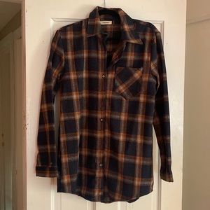 Orange/Navy Plaid Shackleton